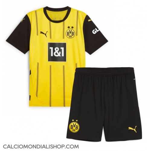 Maglie da calcio Borussia Dortmund Prima Maglia Bambino 2024-25 Manica Corta (+ Pantaloni corti)